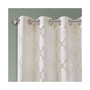 Eden Fretwork Burnout Sheer Curtain Panel - 50x95" - Ivory