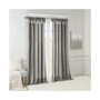 Emilia Twist Tab Lined Window Curtain Panel - 50x120" - Charcoal