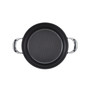 X Hybrid Nonstick Aluminum Nonstick Casserole Pan With Lid, 4-Quart, Super Dark Gray