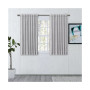 Chevron 80C/20P Sustainable Unlined Rod Pocket w/Back Tabs Curtain Panel 48"W x 45"L