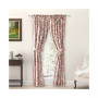 Waverly Gardens Tailored Curtain Panel Curtain Pair with tiebacks 84"W x 45"L