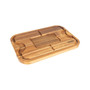 Oversized Acacia Carving Board with 3 Piece Carving Set