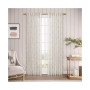 Sheer Leaf Rod Pocket With Back Tab Curtain Panel 52"W x 84"L