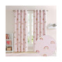 Kids Metallic Printed Total Blackout Window Panel, Pink - 84" Panel