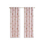 Kids Metallic Printed Total Blackout Window Panel, Pink - 84" Panel