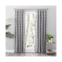Checkmate Rod Pocket Curtain Pair w/Tie Backs 100"W x 96"L