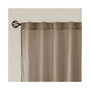 2-PC Harper Solid Crushed Window Panel curtain Pair, Taupe - 42x84"