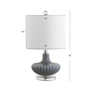 Kamille Glass and Lucite Led Table Lamp