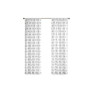 1-PC Polyester Pom Pom Embellished Window Panel, Grey - 50x84"