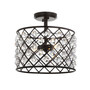 Gabrielle Crystal/Metal LED Semi-Flush Mount