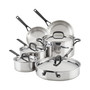 5-Ply Clad Stainless Steel 10 Piece Cookware Induction Pots and Pans Set