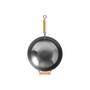 Classic Series Round Bottom Carbon Steel Wok with Birch Handles, 14"