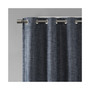 Polyester Printed Heathered Window Panel Curtain, Navy - 100x84"