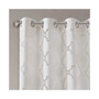Eden Fretwork Burnout Sheer Curtain Panel - 50x63" - White