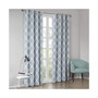Blakesly Printed Ikat Blackout Curtain Panel - 50x95" - Aqua