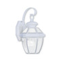 Monterey 1-Light Outdoor White Wall Lantern