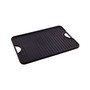 Large Rectangular Reversible Cast Iron Griddle, Solid, 20" x 14", Seasoned