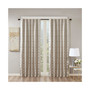 1-PC Marble Jacquard Total Blackout Curtain Panel, Grey/Silver - 50x95" Panel