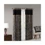 2-PC Aubrey Jacquard Curtain Panel Pair - 50x108" - Black
