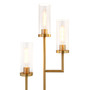 Basso Torchiere 3 Light Floor Lamp with Glass Shades