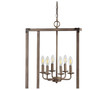 Magnolia 6-Light Adjustable Rustic Farmhouse LED Pendant
