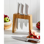 Damashiro Mizu Knife Block Oak Set, 7 Piece