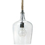 Hammered Glass Pendant