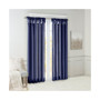 1-PC Emilia Twist Tab Lined Window Curtain Panel - 50x95" - Navy