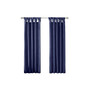 1-PC Emilia Twist Tab Lined Window Curtain Panel - 50x95" - Navy
