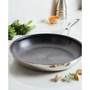 SteelShield C-Series Tri-Ply Clad Nonstick Frying Pan, 12.5-Inch, Silver