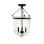Charlotte 14.5" Metal/Glass LED Semi-Flush Mount
