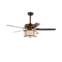 Edith 52" 3-Light, Wood Led Ceiling Fan with Remote