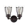 Evelyn 2-Light Metal Vanity Light