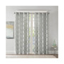 1-PC Eden Fretwork Burnout Sheer Curtain Panel - 50x63" - Grey