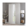 1-PC Irina Diamond Sheer Window Panel, White/Grey - 50x95"