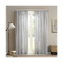 1-PC Irina Diamond Sheer Window Panel Curtain, Grey - 50x95"