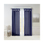 1-PC Emilia Twist Tab Lined Window Curtain Panel - 50x84" - Navy