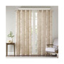 1-PC Leilani Palm Leaf Burnout Window Sheer - 50x63" - Natural