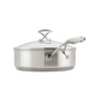Stainless Steel 5 Quart Induction Saute Pan with Lid and Steelshield Hybrid Stainless and Non-stick Technology