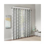 1-PC Eden Fretwork Burnout Sheer Curtain Panel - 50x95" - Grey