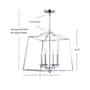 Gloria 4-Light Metal Led Pendant