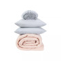 Simply Clean Antimicrobial Pleated Twin and Twin Extra Long Bed in a Bag Set, 5 Piece