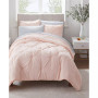 Simply Clean Antimicrobial Pleated Twin and Twin Extra Long Bed in a Bag Set, 5 Piece