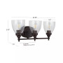 Marais 22.5" 3-Light LED Wall Sconce