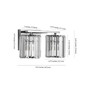 Coco Prism Vintage-like 2-Light Classic Glam LED Vanity Light