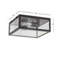Grayson Metal/Glass LED Flush Mount