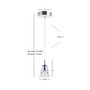 Alain 1-Light Adjustable Metal Integrated LED Pendant