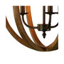 Canyon Home 3 Light Rustic Globe Chandelier