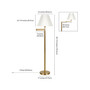 Moby Swing Arm Floor Lamp with Empire Shade