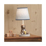 Sierra Sky Blue/Brown Bear Nursery Lamp with Shade & Bulb